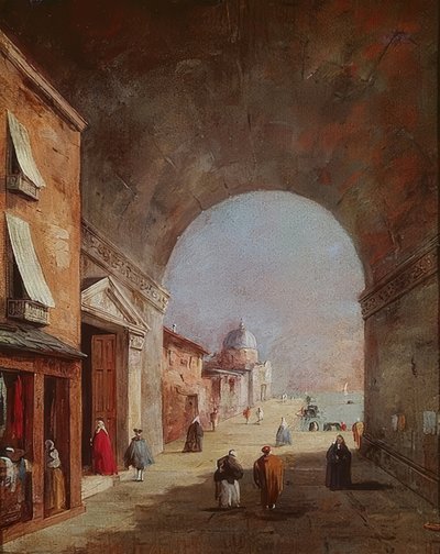 Venedik manzarası by Francesco Guardi