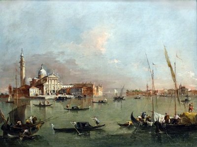 Venedik: Giudecca ve Zitelle ile San Giorgio Maggiore Francesco Guardi by Francesco Guardi