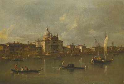 Venedik, Giudecca ve le Zitelle kilisesine doğru bir bakış by Francesco Guardi