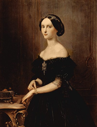 Venedikli Bir Kadının Portresi, 1852 dolayları by Francesco Hayez