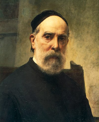 88 yaşında otoportre, Francesco Hayez (1791-1882), tuval üzerine yağlı boya, 58x46 cm, Detay by Francesco Hayez
