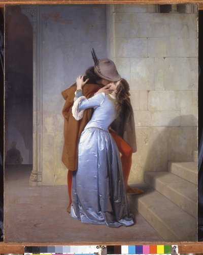 Öpücük, 1859 by Francesco Hayez