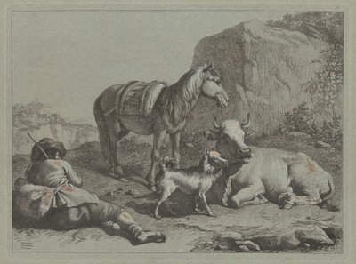 Çuvallı Yatan Çoban, c. 1763. by Francesco Londonio