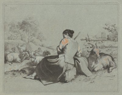 Oturan Çoban, 1762. by Francesco Londonio