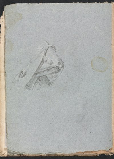 Verona Sketchbook: Perdelik çalışma sayfası 10, 1760. by Francesco Lorenzi