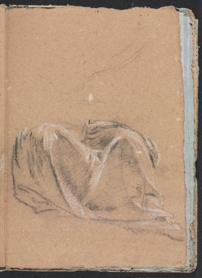 Verona Sketchbook: Perdelik çalışma sayfası 35, 1760. by Francesco Lorenzi