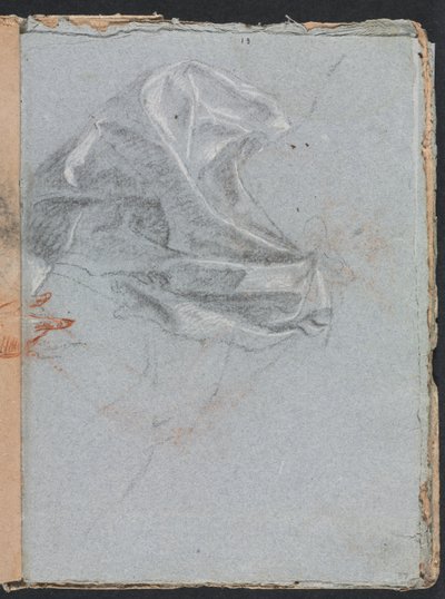 Verona Sketchbook: Perdelik çalışma sayfası 37, 1760. by Francesco Lorenzi