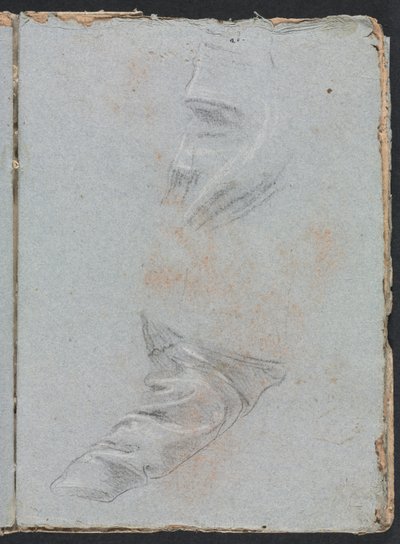 Verona Sketchbook: Perdelik çalışma sayfası 39, 1760. by Francesco Lorenzi