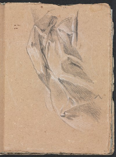Verona Sketchbook: Perdelik çalışma sayfası 43, 1760. by Francesco Lorenzi