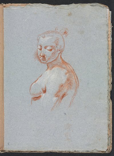 Verona Sketchbook: Kadın çıplak sayfa 27, 1760. by Francesco Lorenzi