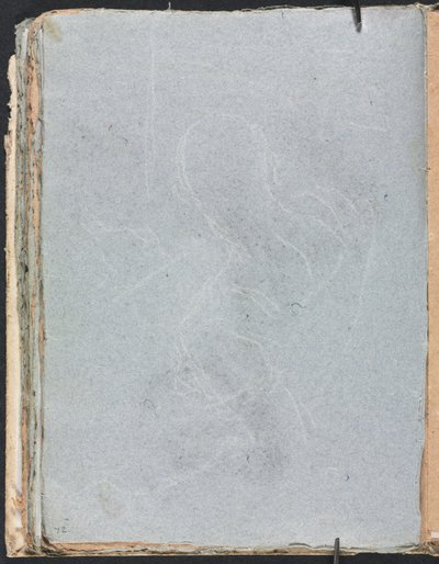 Verona Sketchbook: Figür çalışması sayfası 72, 1760. by Francesco Lorenzi