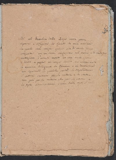 Verona Sketchbook: Yazıt sayfası 1, 1760. by Francesco Lorenzi