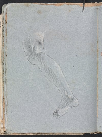 Verona Sketchbook: Sol bacak sayfa 28, 1760. by Francesco Lorenzi
