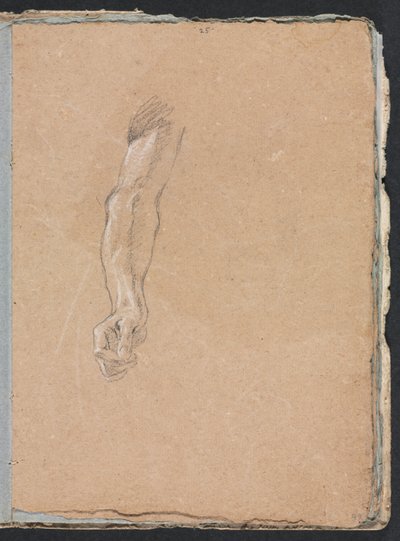 Verona Sketchbook: Sağ kol ve el sayfası 49, 1760. by Francesco Lorenzi