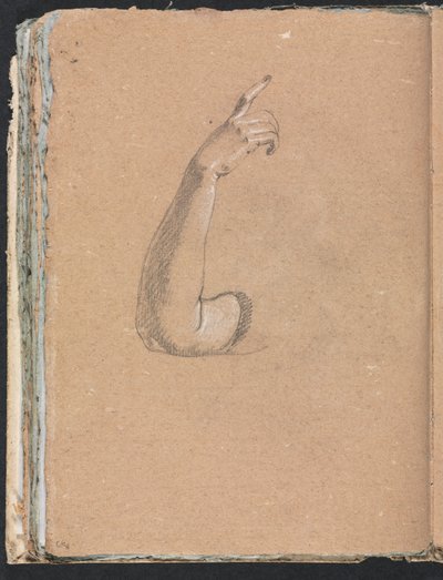 Verona Sketchbook: Sağ kol ve el sayfası 66, 1760. by Francesco Lorenzi