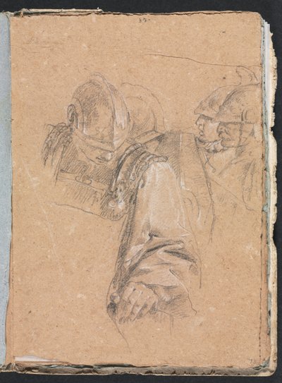 Verona Sketchbook: Askerler sayfa 73, 1760. by Francesco Lorenzi