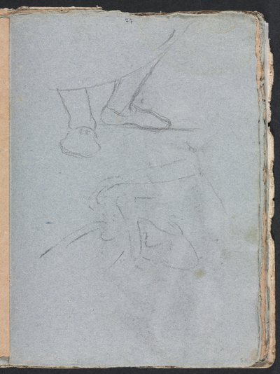 Verona Sketchbook: Ayakların incelenmesi sayfa 53, 1760. by Francesco Lorenzi
