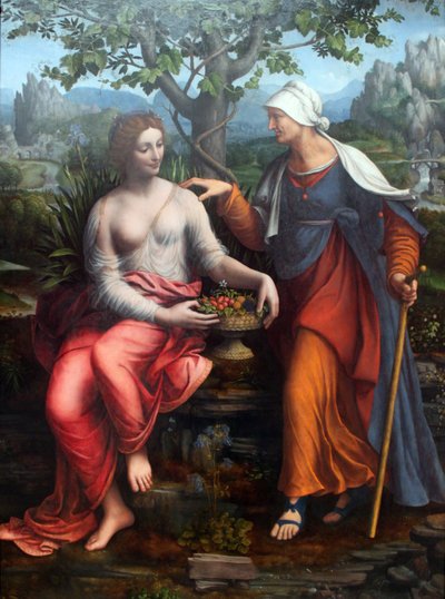 Vertumnus ve Pomona by Francesco Melzi