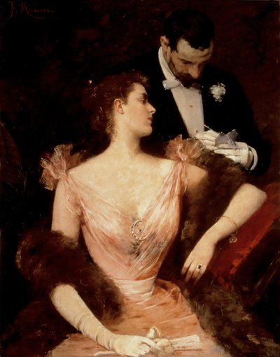 Vals Daveti, yaklaşık 1894 (yağlıboya) by Francesco Miralles Galaup