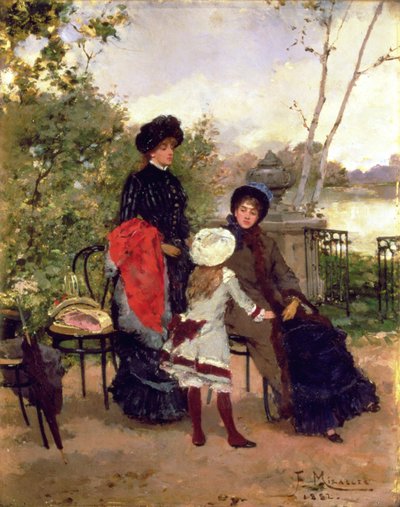 Gölün Kıyılarında by Francesco Miralles Galaup