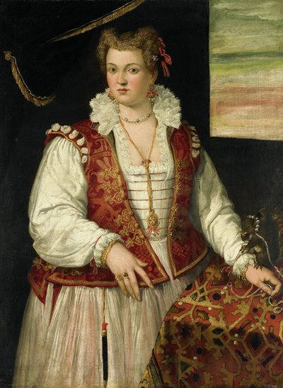 Sincaplı Kadın Portresi by Francesco Montemezzano