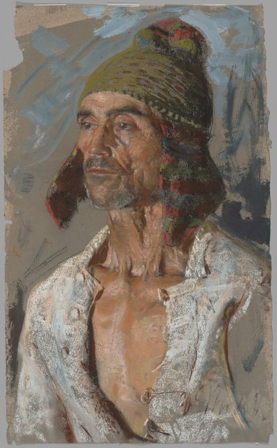 Bir Çoban (“Il Voto” Çalışması) (rekto); Bebeği Tutan Kadın (“Il Voto” Çalışması) (verso) by Francesco Paolo Michetti