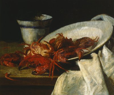 Kabuklular ile natürmort (tuval üzerine yağlı boya) by Francesco Paolo Palizzi