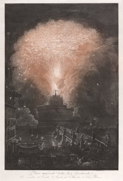 Fırıldak olarak bilinen yapay ateş by Francesco Piranesi