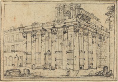 Antoninus ve Faustina Tapınağı by Francesco Piranesi