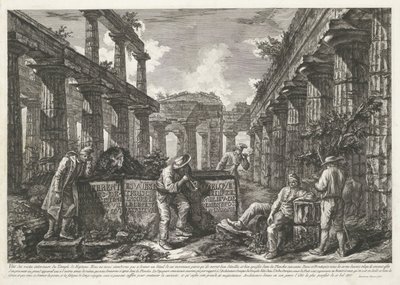 Bloklar üzerinde başlık ile Paestum