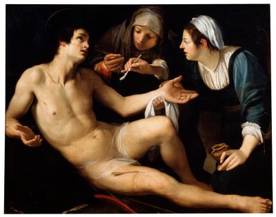 Aziz Sebastian, 16. yüzyılın sonları veya 17. yüzyılın başlarında. by Francesco Rustici