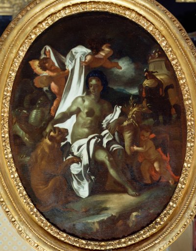Afrika Alegorisi (tuval üzerine yağlı boya) by Francesco Solimena