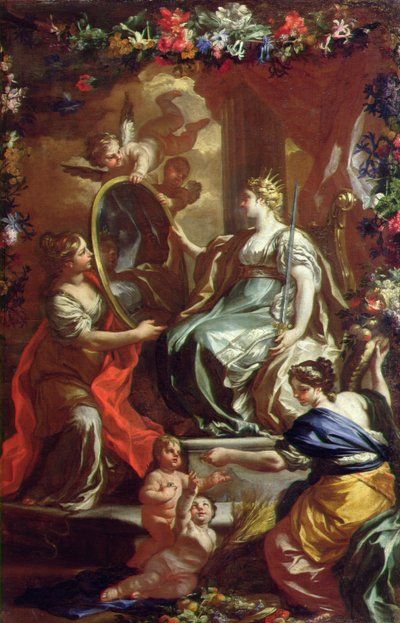 Görkemli bir saltanatın alegorisi, c.1730 by Francesco Solimena