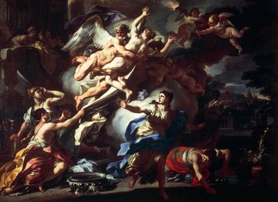 Boreas Orythia'ya tecavüz ediyor, Francesco Solimena (1657-1747), tuval üzerine yağlıboya, 99x135 cm. by Francesco Solimena
