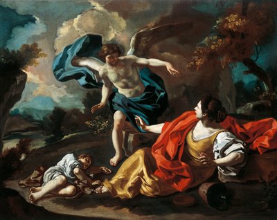 Hacer ve İsmail, Francesco de Mura (1696-1782), tuval üzerine yağlı boya, 73x98 cm by Francesco Solimena