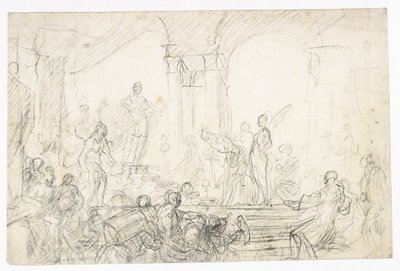 Kral Süleyman ve Saba Kraliçesi by Francesco Solimena