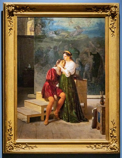 Raphael ve Fornarina by Francesco Valaperta