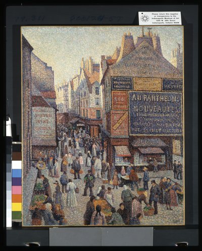 Rue Mouffetard (tuval üzerine yağlıboya) by Francesco Vinea