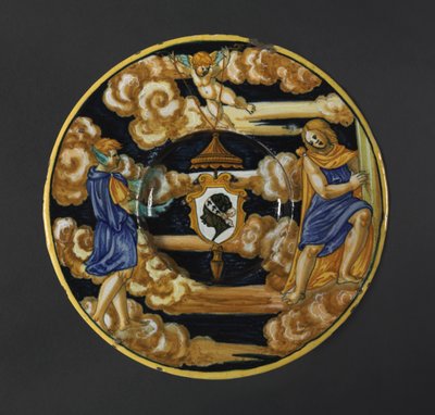 Pucci Ailesinin Kolları Olan Plaka, 1532. by Francesco Xanto Avelli
