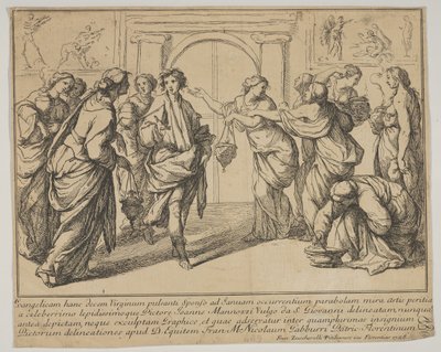 Bilge ve aptal Bakireler, 1728. by Francesco Zuccarelli