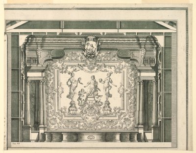 Enine Kesit, Sahne Alanı ve Perde, Teatro Filarmonico, Verona by Francesco Zucchi