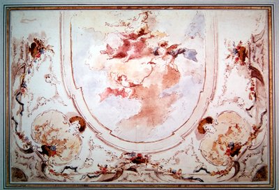 ಹಿನ್ನೆಲೆ ಯೋಜನೆ (ಪೆನ್ & ಇಂಕ್ & ಡಬ್ಲ್ಯೂಸಿ ಪೇಪರ್) turk by Francesco attr. to Guardi
