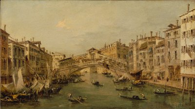 Venedik: Rialto by Francesco circle of Guardi