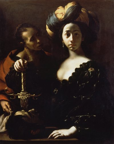 Holofernes Başkanı ile Judith by Francesco del Cairo