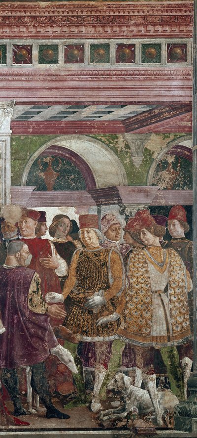 Allegory of April, detail with Borso d