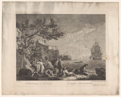 Deniz kenarındaki rakamlar Balıkçılarla manzaralar (dizi başlığı) by Francesco del Pedro