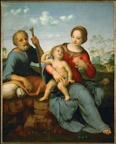 Kutsal aile (kavak ağacı) by Francesco di Cristofano Franciabigio