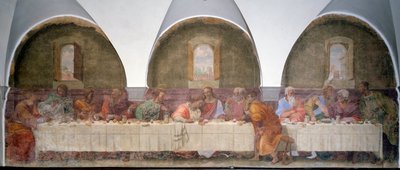 Son akşam yemeği (fresk by Francesco di Cristofano Franciabigio