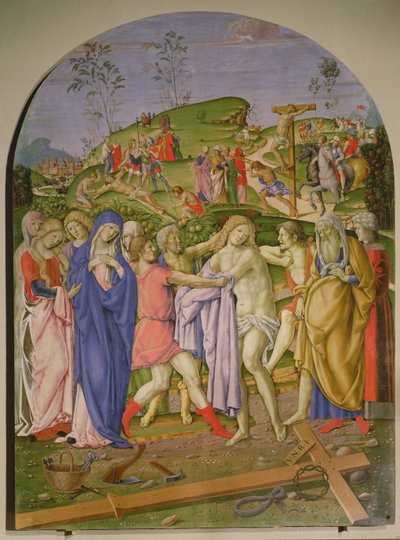 İsa giysilerini çıkardı by Francesco di Giorgio (attr. to) Martini