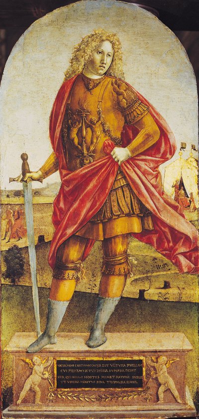 Publius Scipio Africanus (MÖ 235-183) (panel üzerine yağlı boya) by Francesco di Giorgio Martini